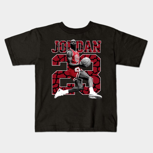 Mj23 Basketball Legend Kids T-Shirt by Litaru